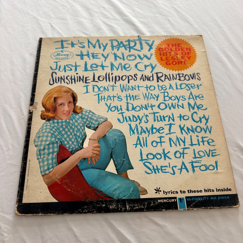 Lesley Gore The Golden Hits of Lesley Gore Vinyl LP Mercury MG 21024 1964 Pop
